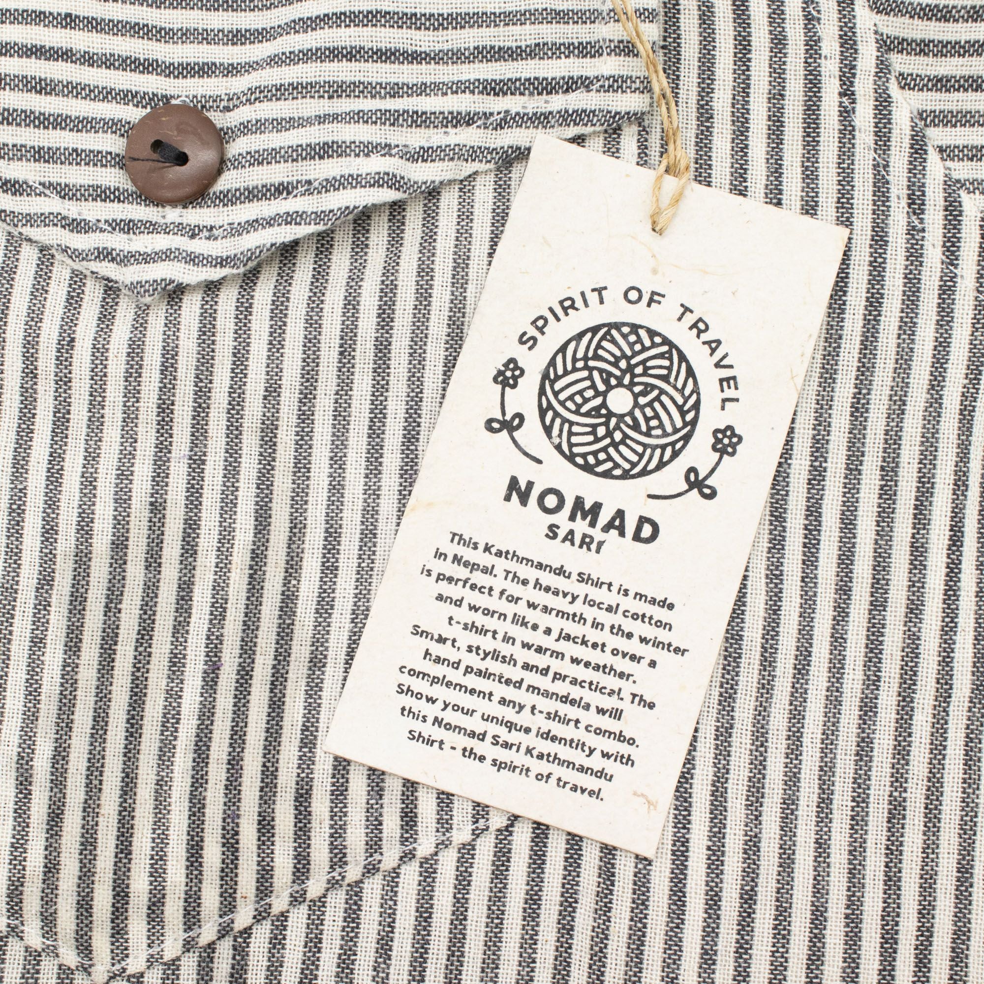 Camisa Nomad Sari Grandad - Cinza Pedra - XL