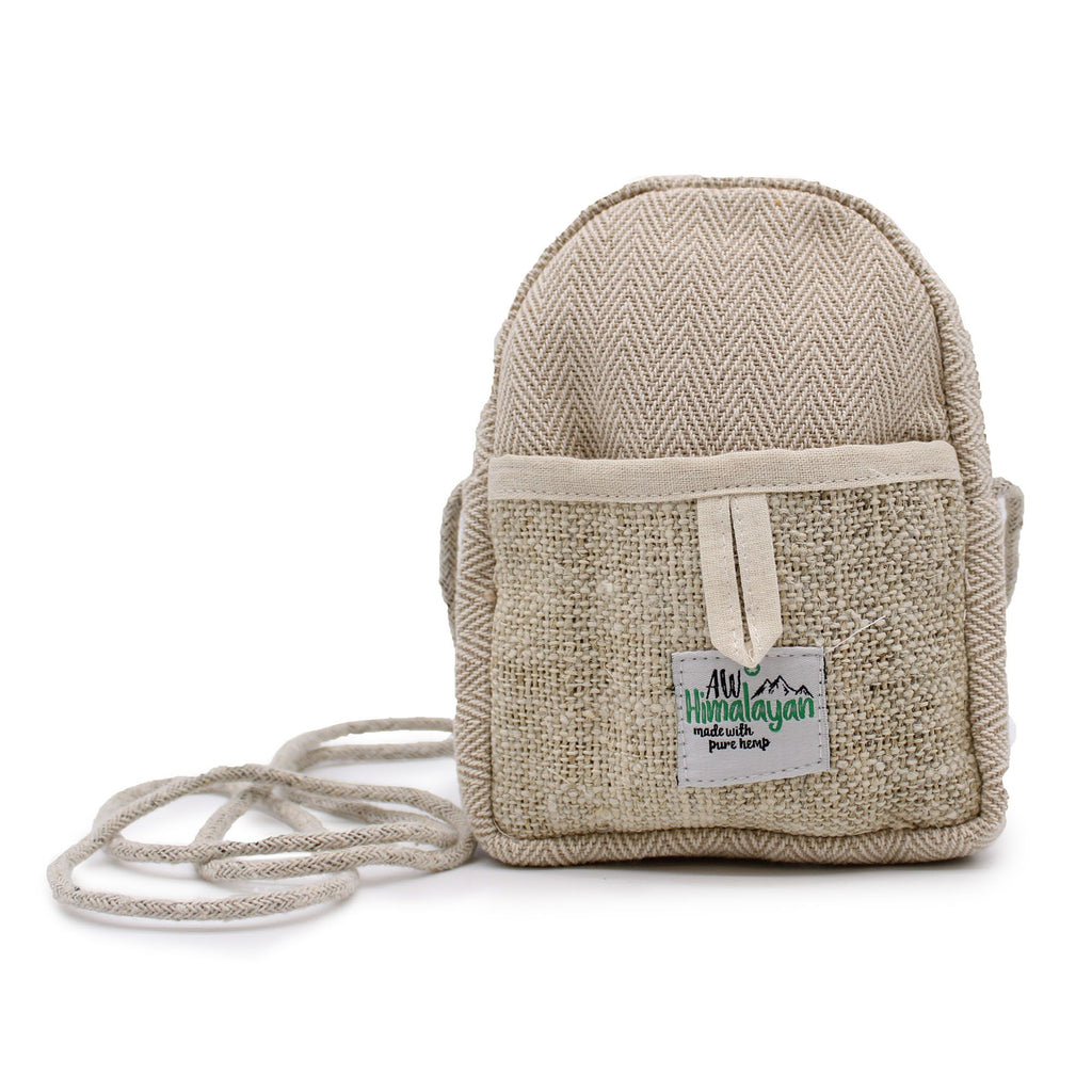 Bolsa móvil de cáñamo con cuerda - Color aleatorio