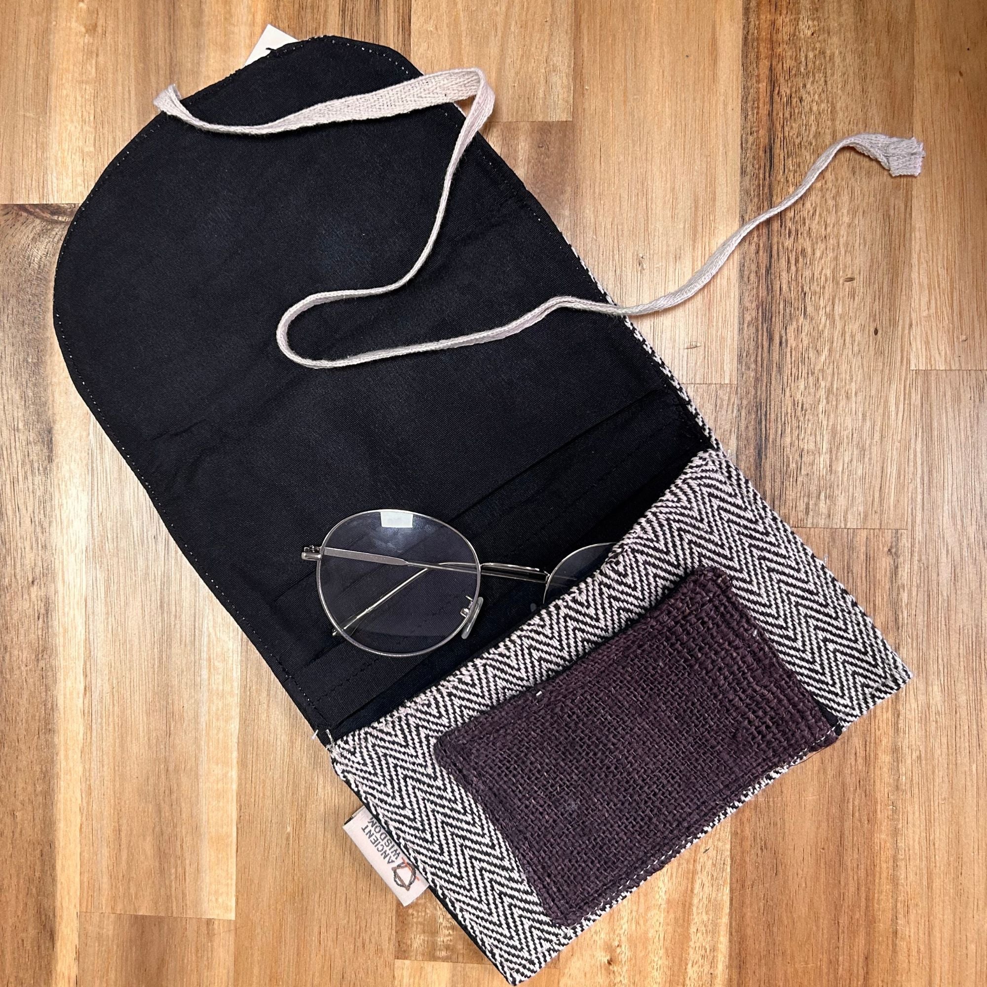 Bolsa de cáñamo para teléfono (surtida)