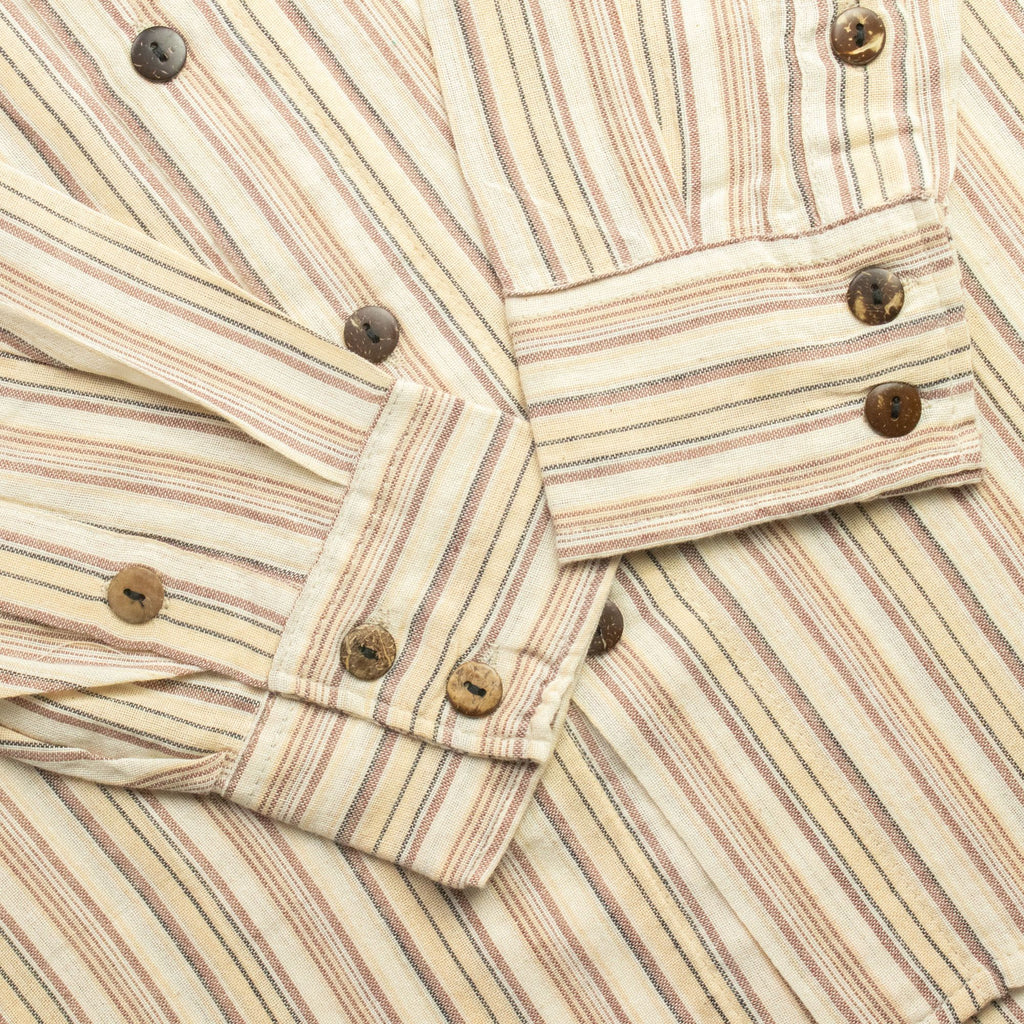 Camisa Nomad Sari Grandad - Castanho Bege - Tamanho Grande