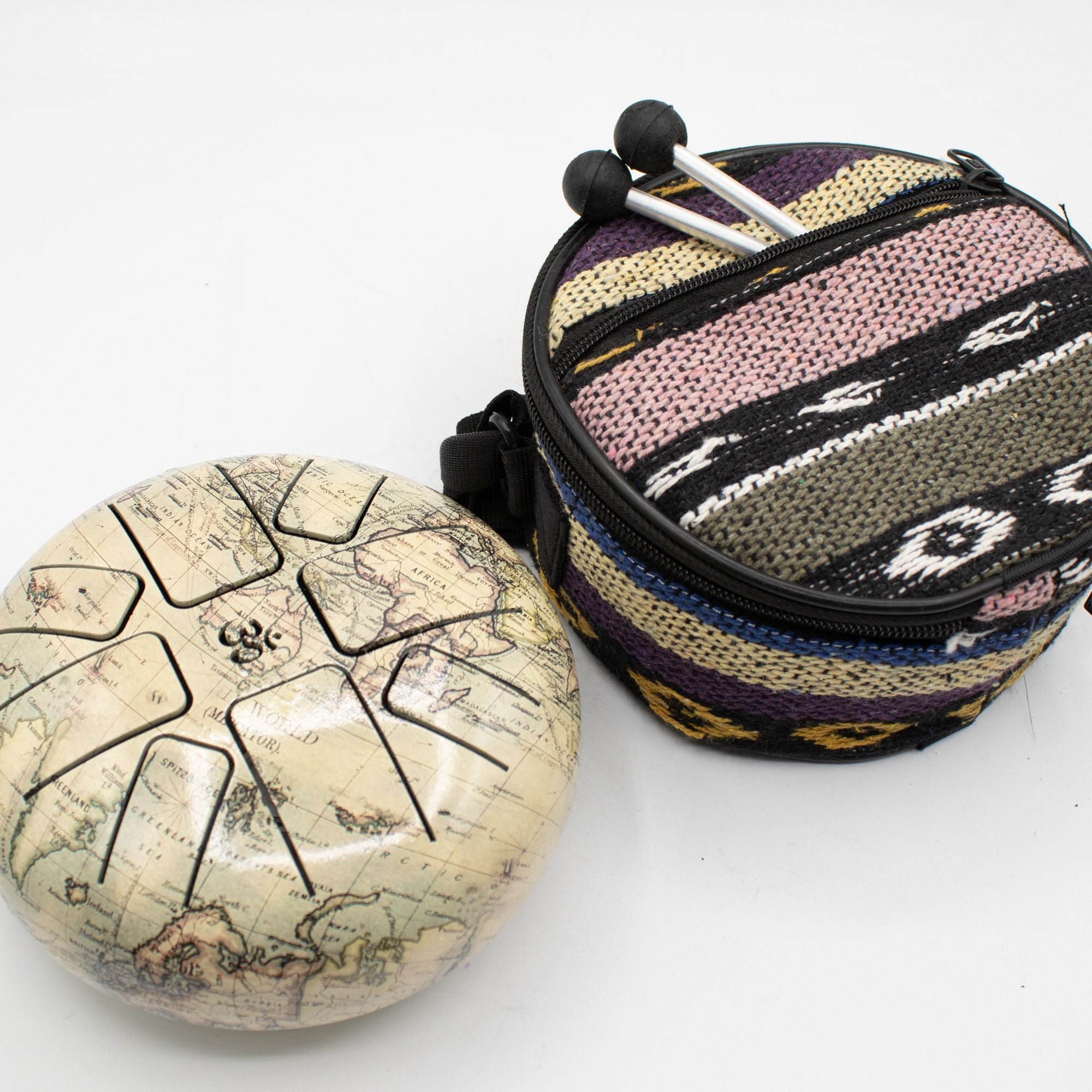 Bajo Medio Hapi Drum Atlas - 14x7 cm