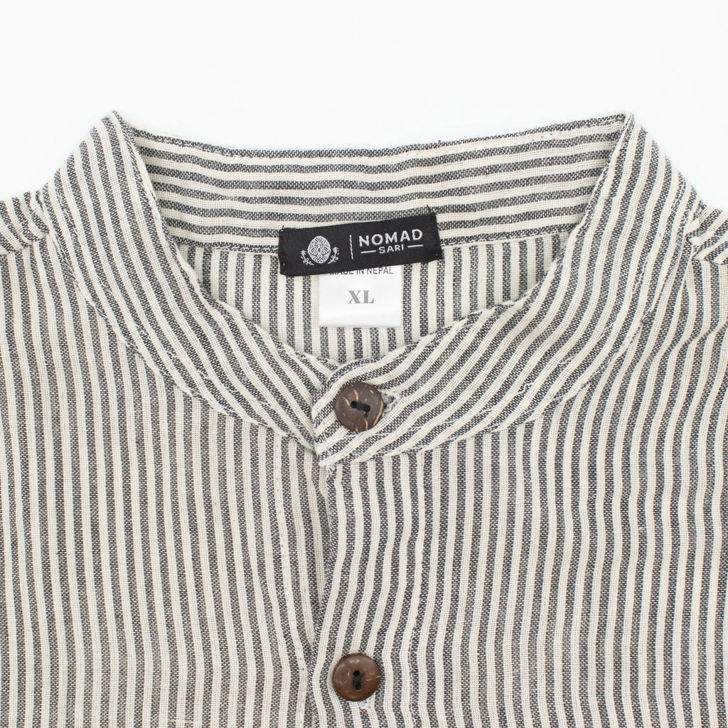 Camisa Nomad Sari Grandad - Cinza Pedra - XL