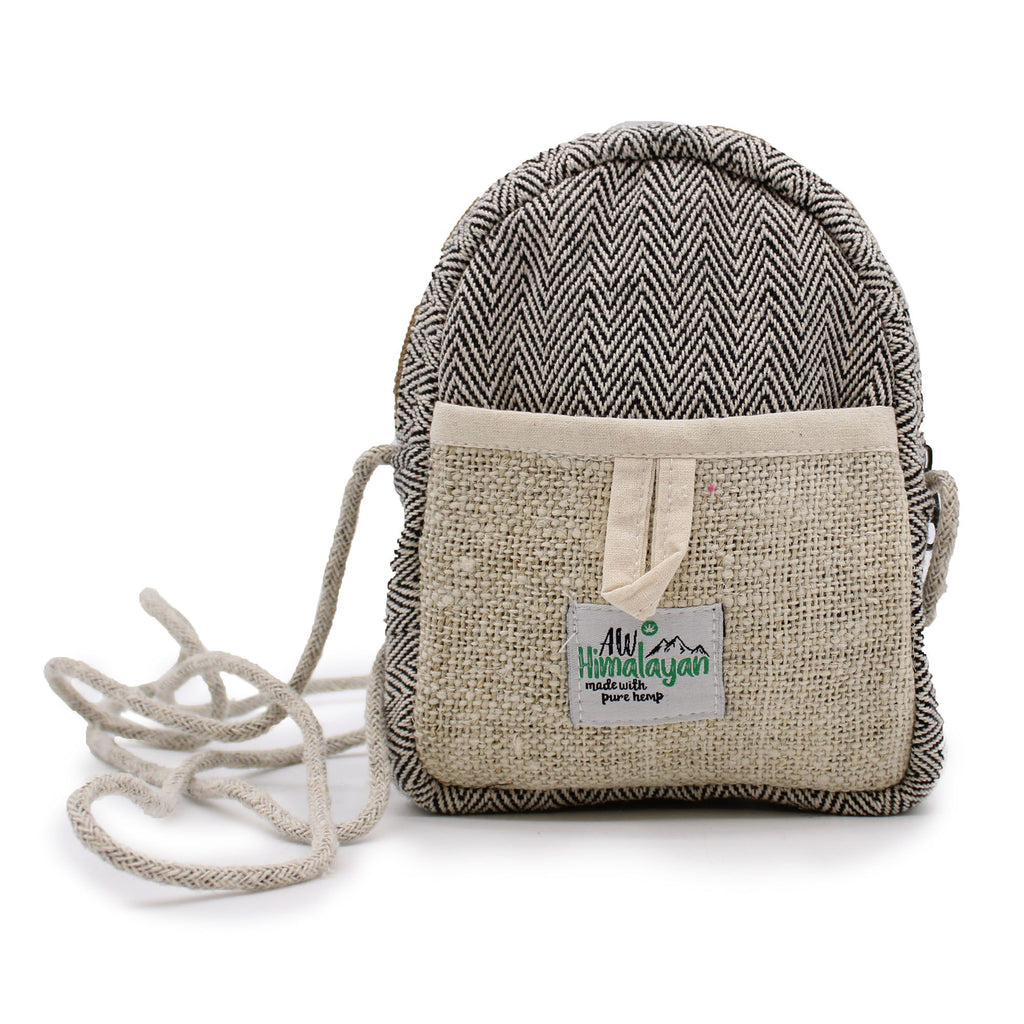 Bolsa móvil de cáñamo con cuerda - Color aleatorio