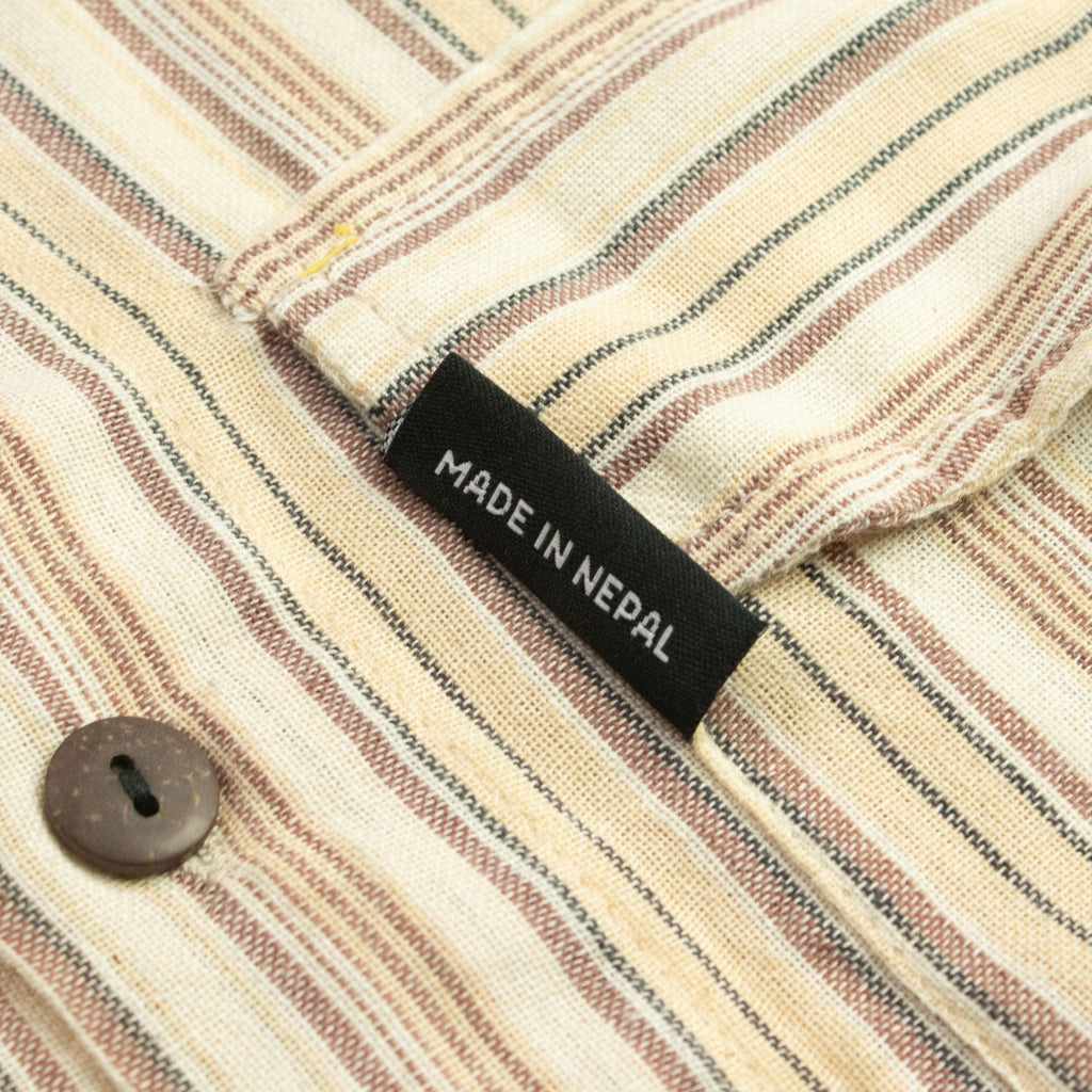 Camisa Nomad Sari Grandad - Castanho Bege - Tamanho Grande