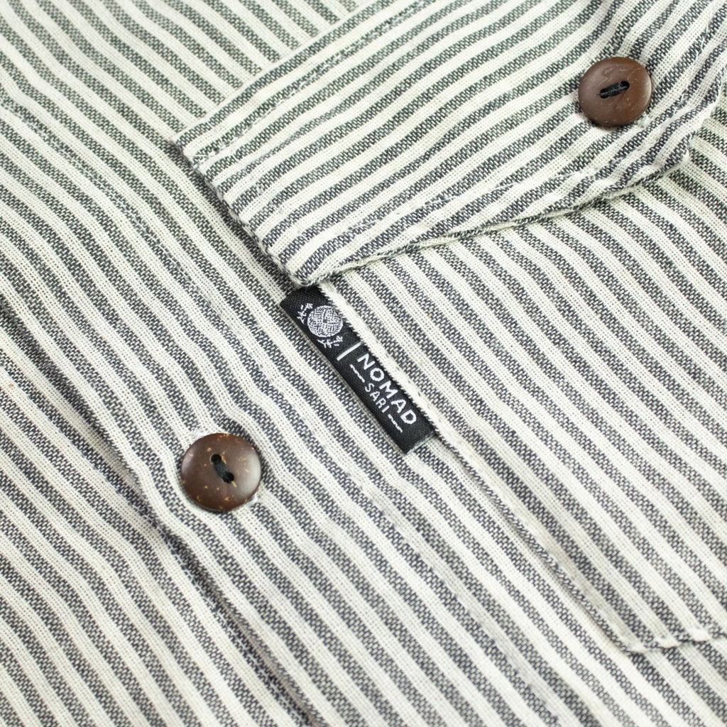 Camisa Nomad Sari Grandad - Cinza Pedra - XL