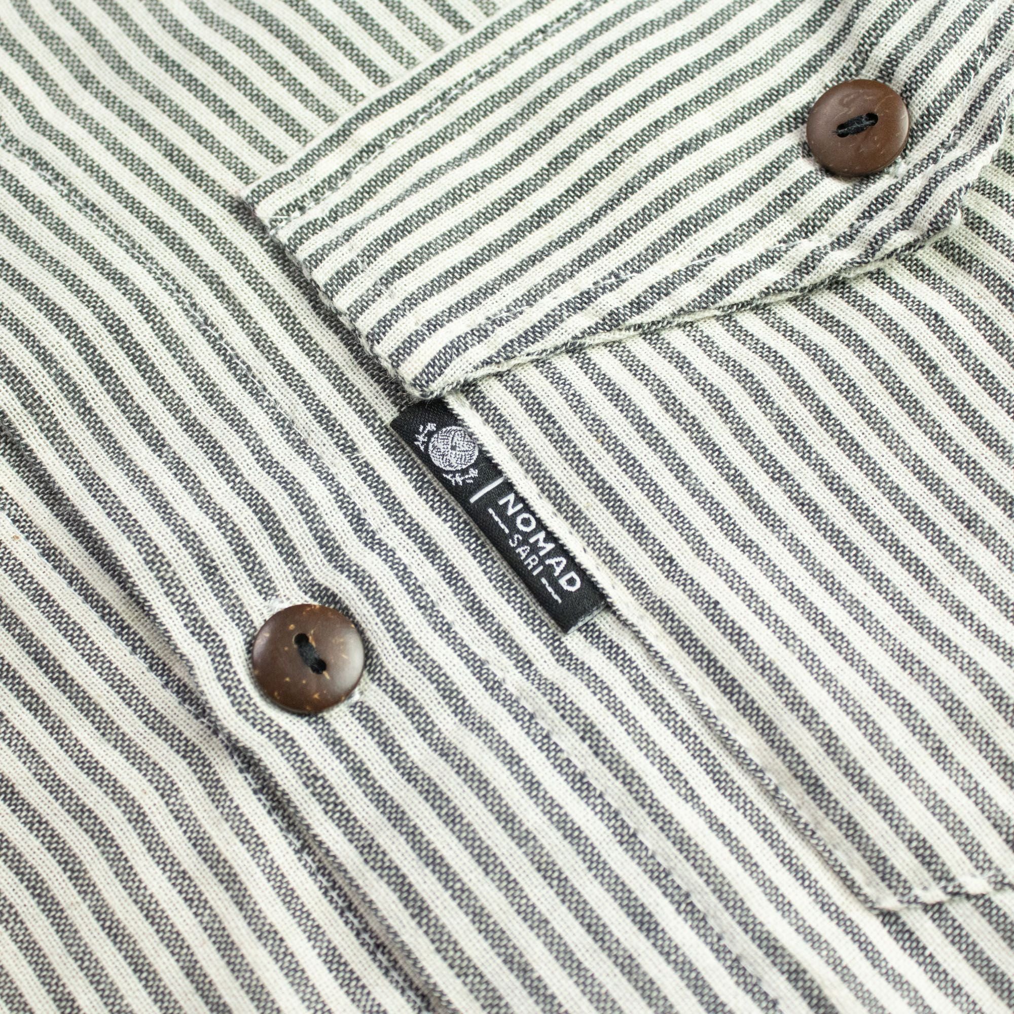 Camisa Nomad Sari Grandad - Cinza Pedra - XL