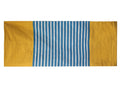 Tapete em algodão indiano - 70x170cm - Amarelo/Azul