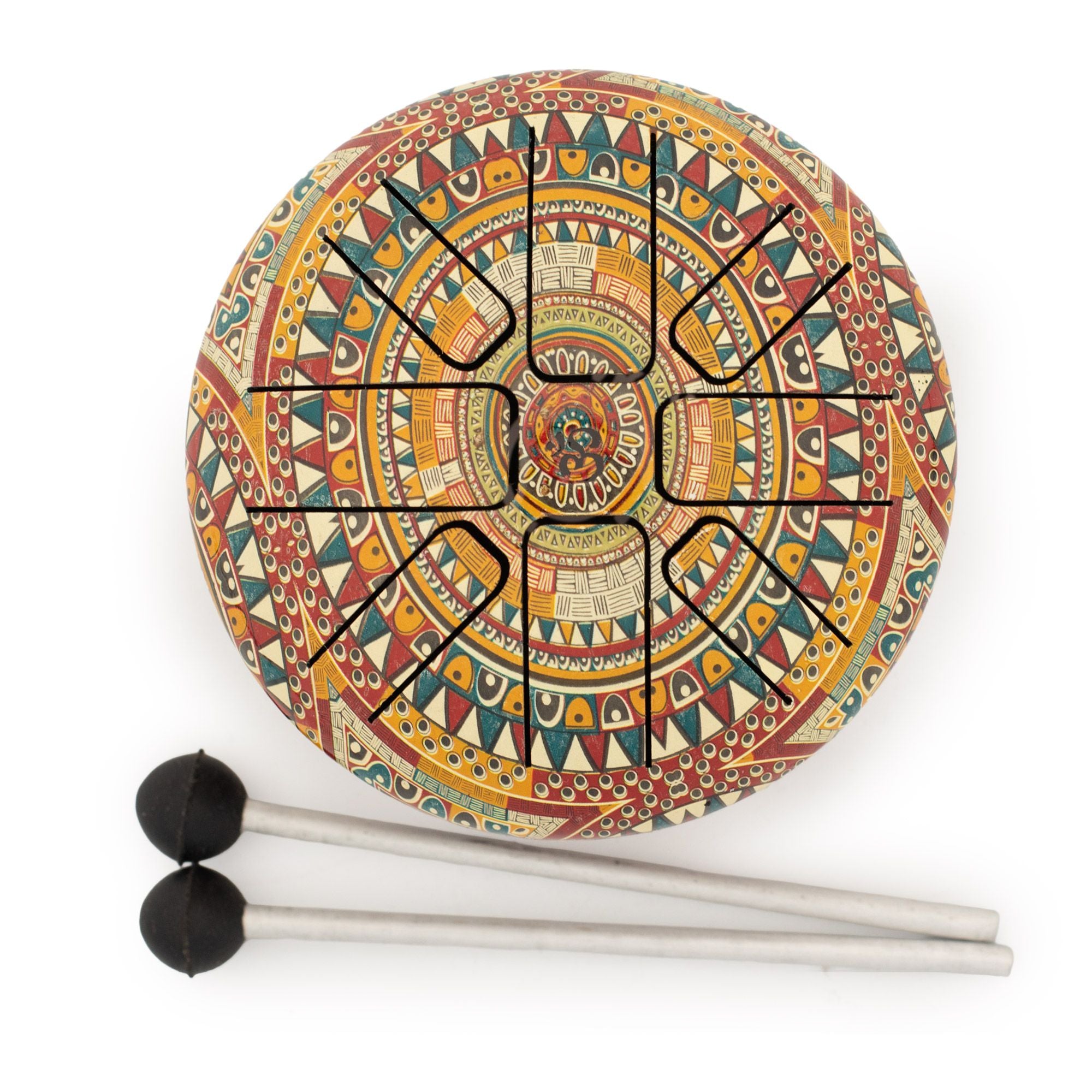 Pequeño Hapi Drum Om Mandela- 13x9cm