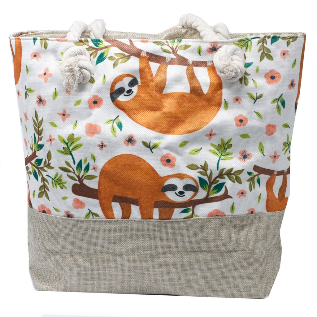 Bolsa shopper con asa de cuerda - Perezosos