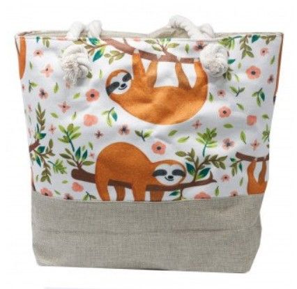 Bolsa shopper con asa de cuerda - Perezosos