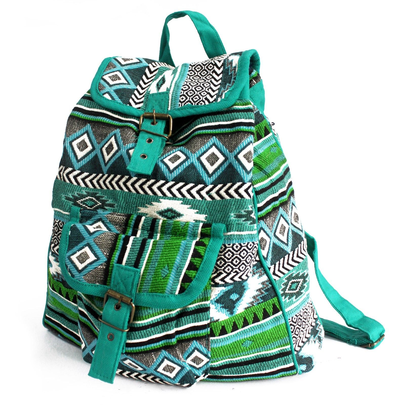 Tejido Jacquard - Mochila turquesa