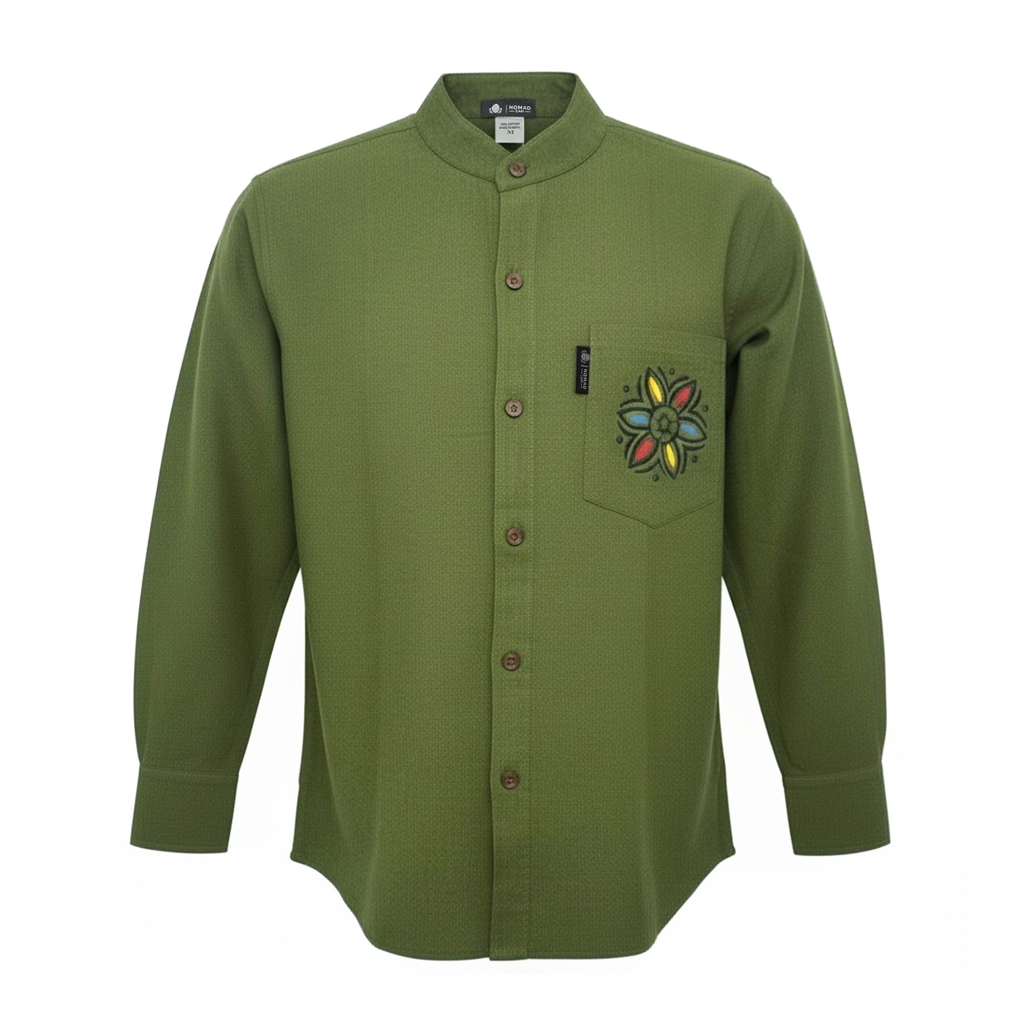 Camisa Nomad Sari Kathmandu - Verde Floresta - Tamanho Médio