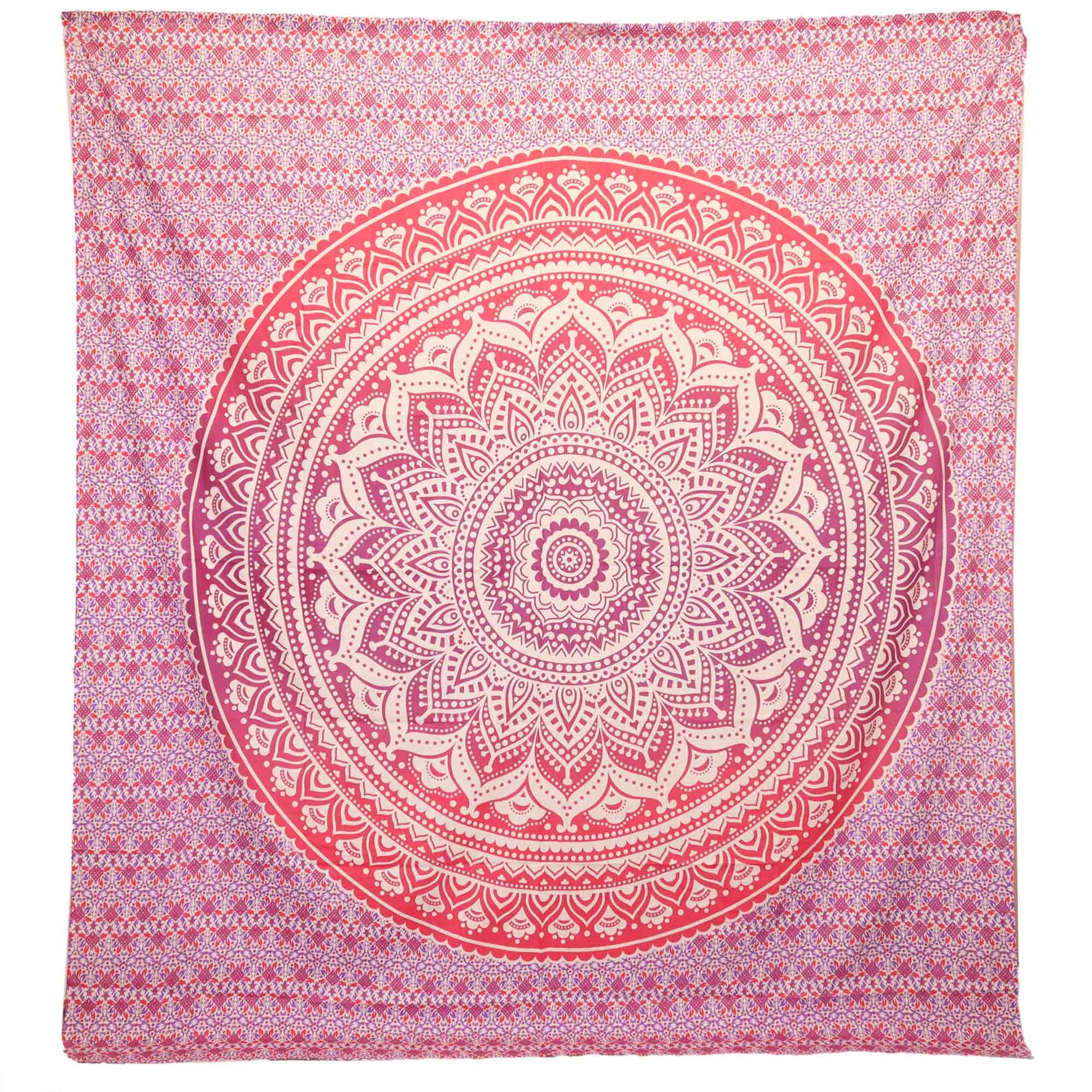 Wandbehang / Pareo - Mandala - Lila