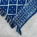 Manta índigo hecha a mano - 170x120cm - Midnight Heerak