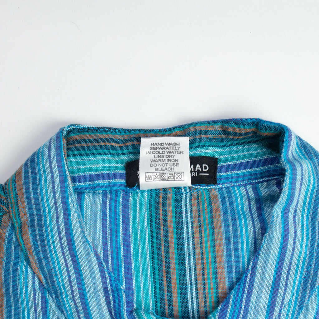 Camisa Nomad Sari Grandad - Turquesa - Mediana