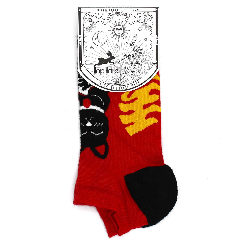 Meias de cano baixo Hop Hare Bamboo, tamanho S/M (36-40) - Lucky Cat
