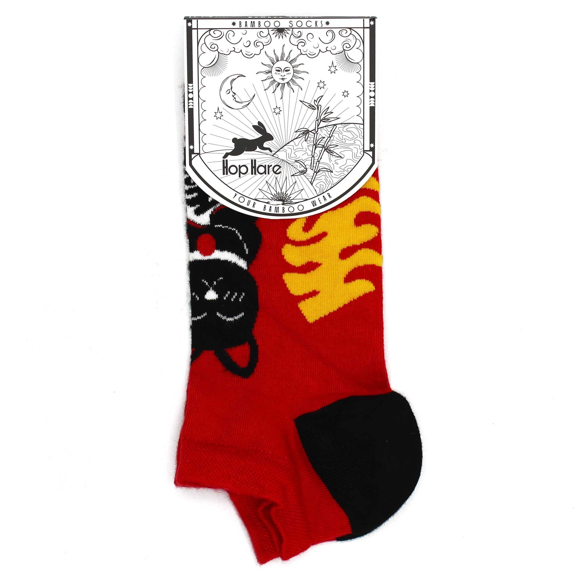 Meias de cano baixo Hop Hare Bamboo, tamanho S/M (36-40) - Lucky Cat