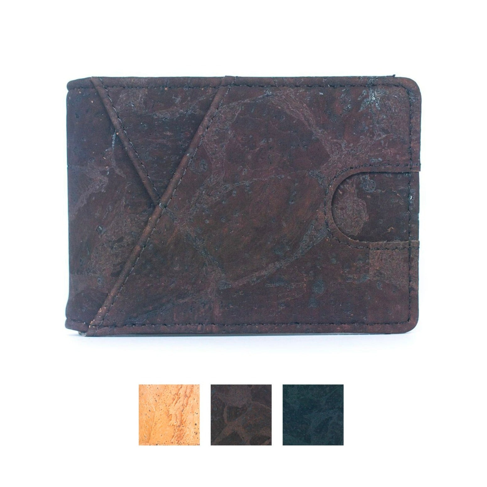 Cartera Minimalista de Corcho con Pinza para Billetes RFID Blocking Bifold BAG-2276