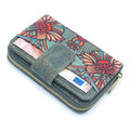 Turquoise Color Ladies Pattern Cork Wallet BAG-2088