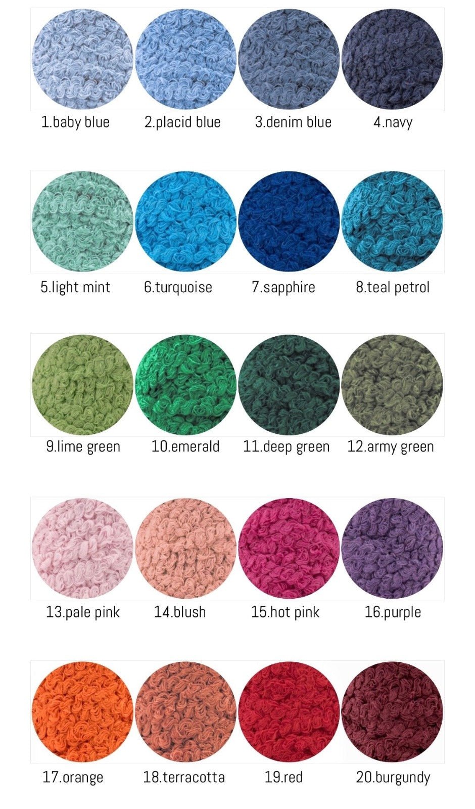 Bouclé Ottoman Pouf Cover