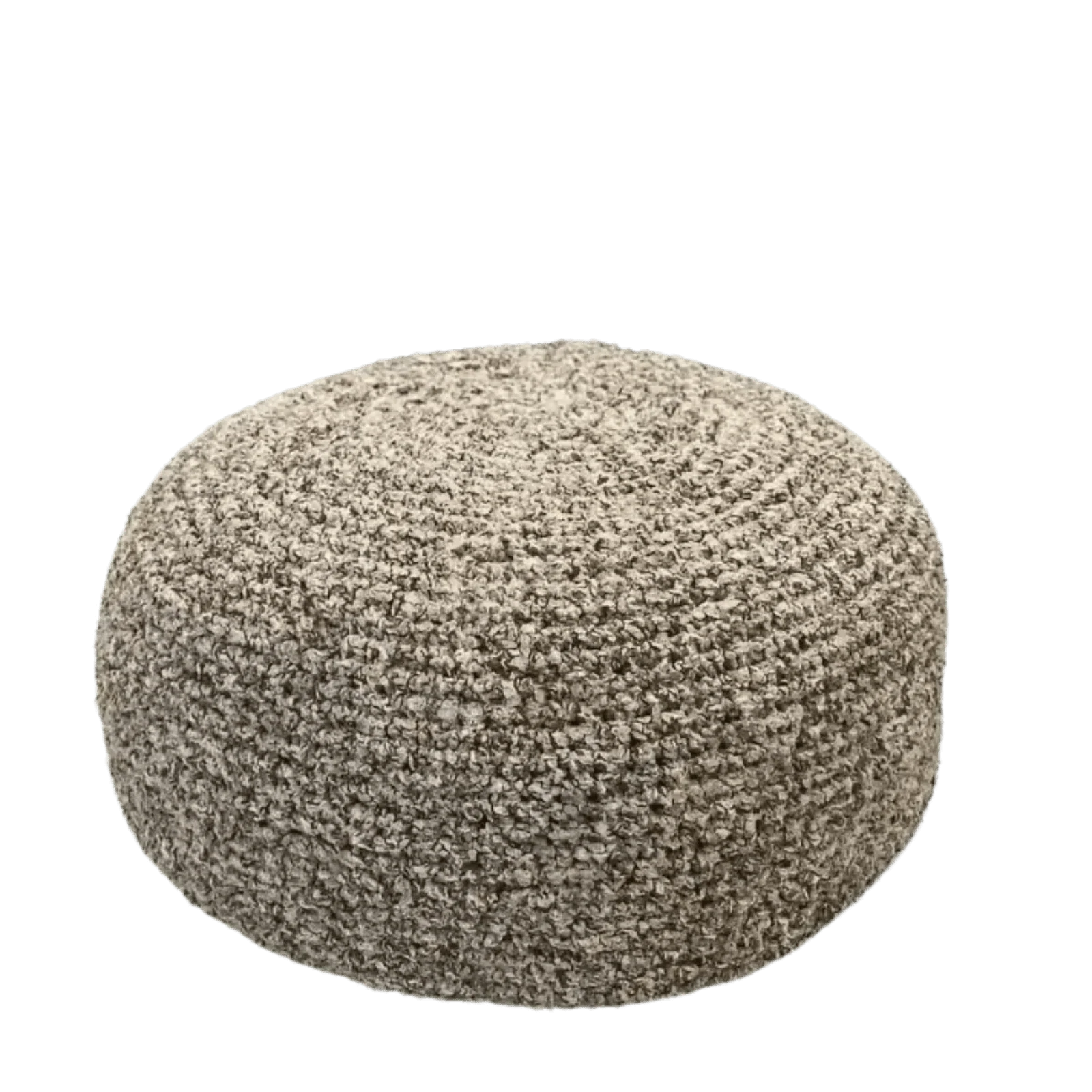 Boucle Ottoman Slipcovers | Round Pouffe Stool Cover