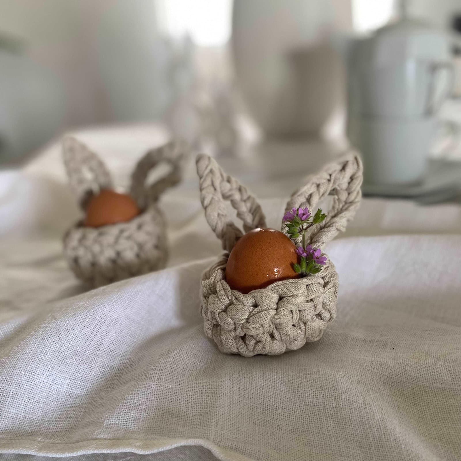 Bunny Egg Cups for Easter - Modern Easter Decor
