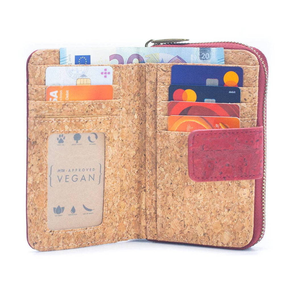 Cartera de mujer de corcho natural con protección antirrobo RFID BAG-2269