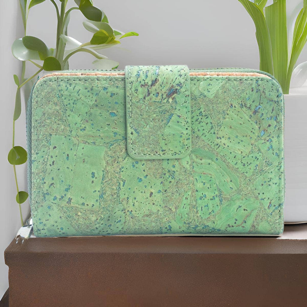 Cartera de mujer de corcho natural con protección antirrobo RFID BAG-2269