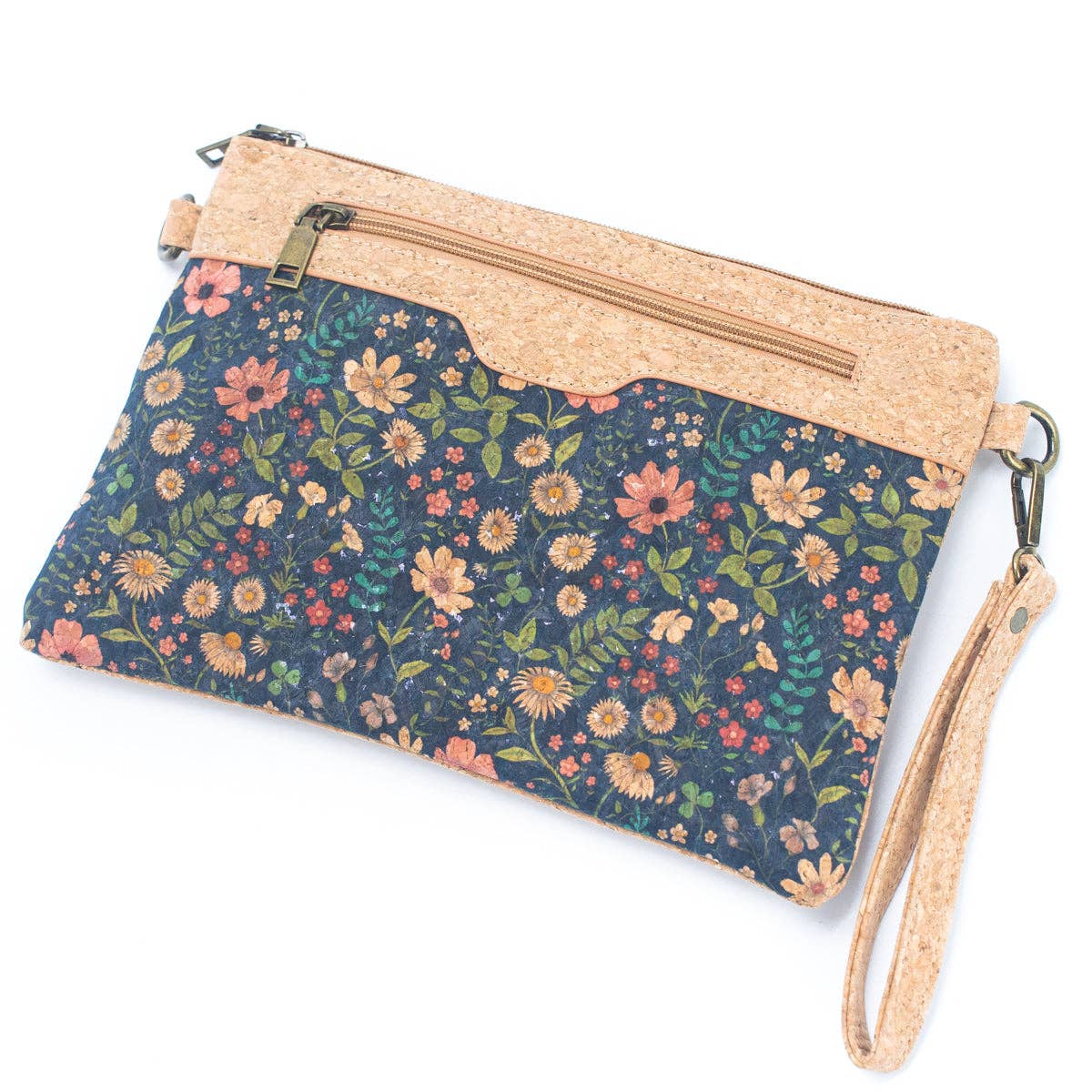 Corcho natural con diseño estampado - Bolso de bandolera y cartera de mano para mujer BAG-2248