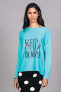 CAMISOLA MEOW TURQUESA