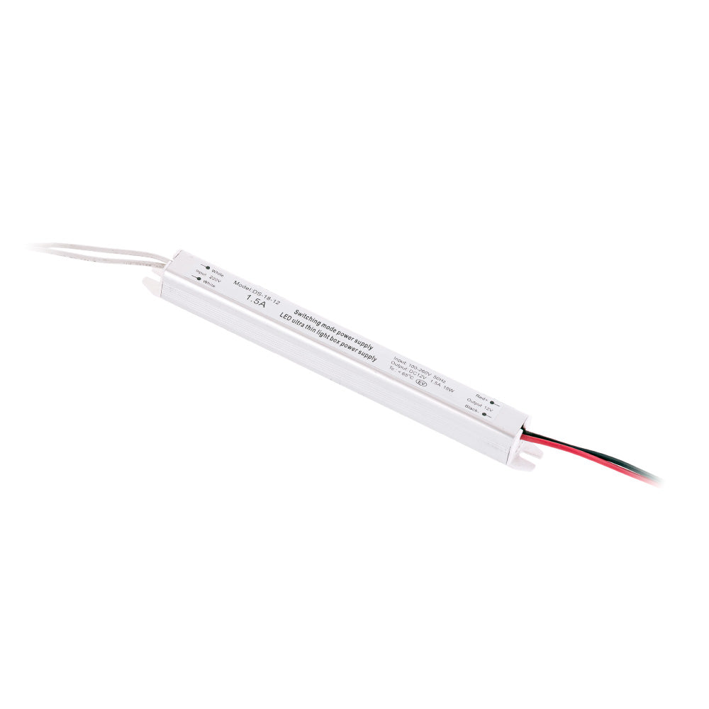 Transformador LED Ultrafino 18W 12VDC_110V-220V/AC IP20 [CP-18-12_220 IP21]