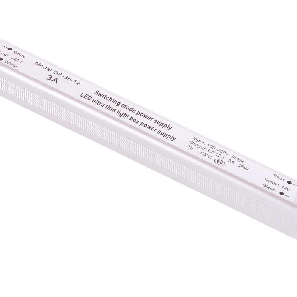 Transformador LED Ultrafino 36W 12VDC_110V-220V/AC IP20 [CP-36-12_220 IP21]