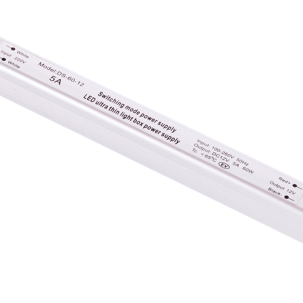 Transformador LED Ultrafino 60W 12VDC_110V-220V/AC IP20 [CP-60-12_220 IP21]