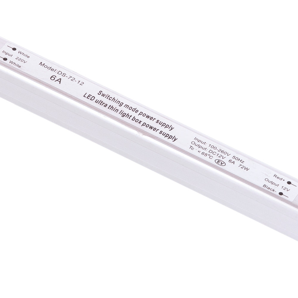 Transformador LED Ultrafino 72W 12VDC_110V-220V/AC IP20 [CP-72-12_220 IP21]