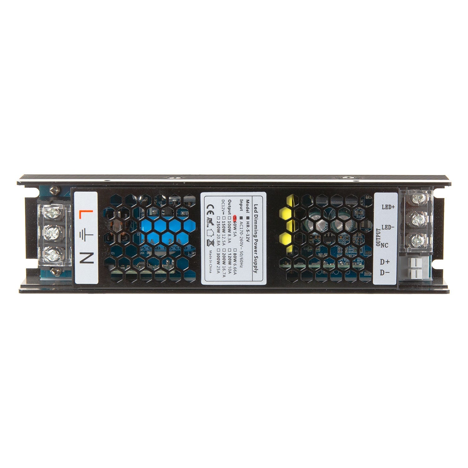 Dimmbarer LED-Treiber 0-10V 170-260V 12V 5A 60W IP20 [CP-HRS-60-12]