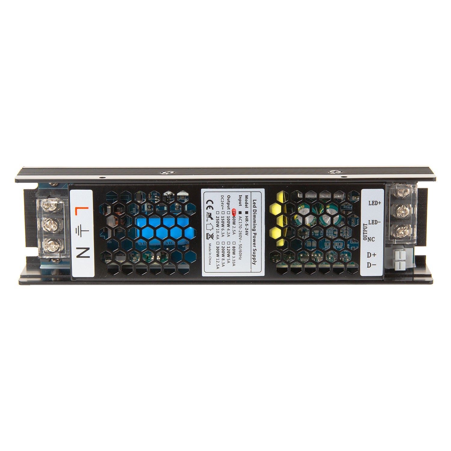 Dimmbarer LED-Transformator 0-10V 170-260V 24V 2,5A 60W IP20 [CP-HRS-60-24]