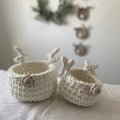 Cesta de Crochê Rena Rodolfo