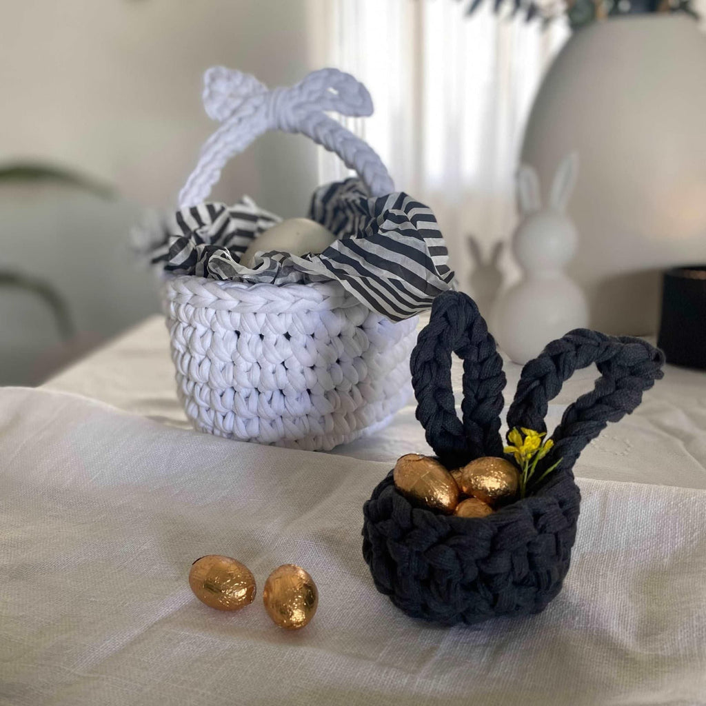 Gehäkelter Osterkorb - Eierkorb zu Ostern