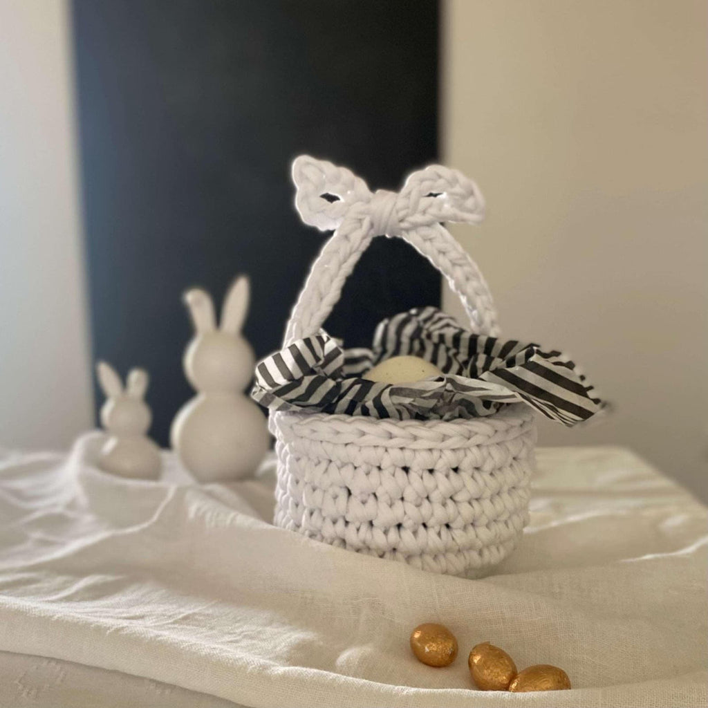 Gehäkelter Osterkorb - Eierkorb zu Ostern