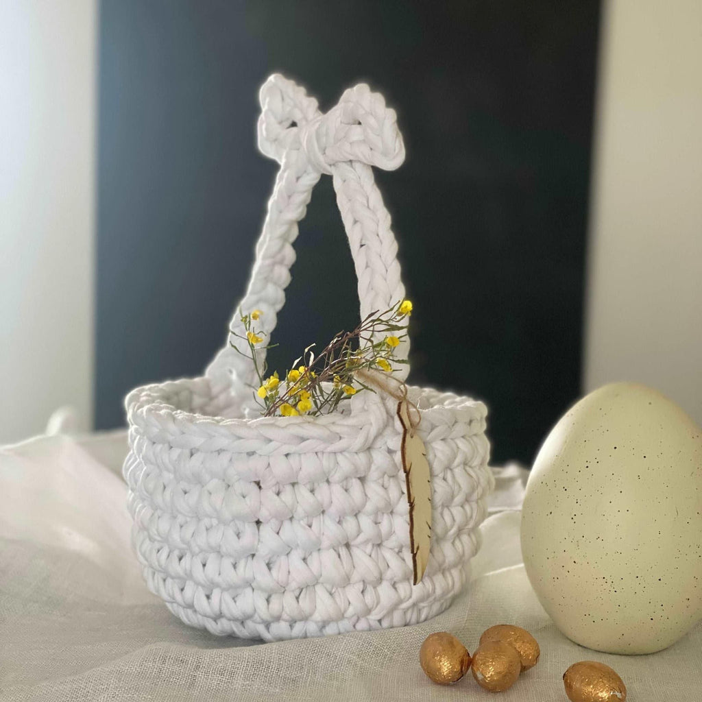 Gehäkelter Osterkorb - Eierkorb zu Ostern