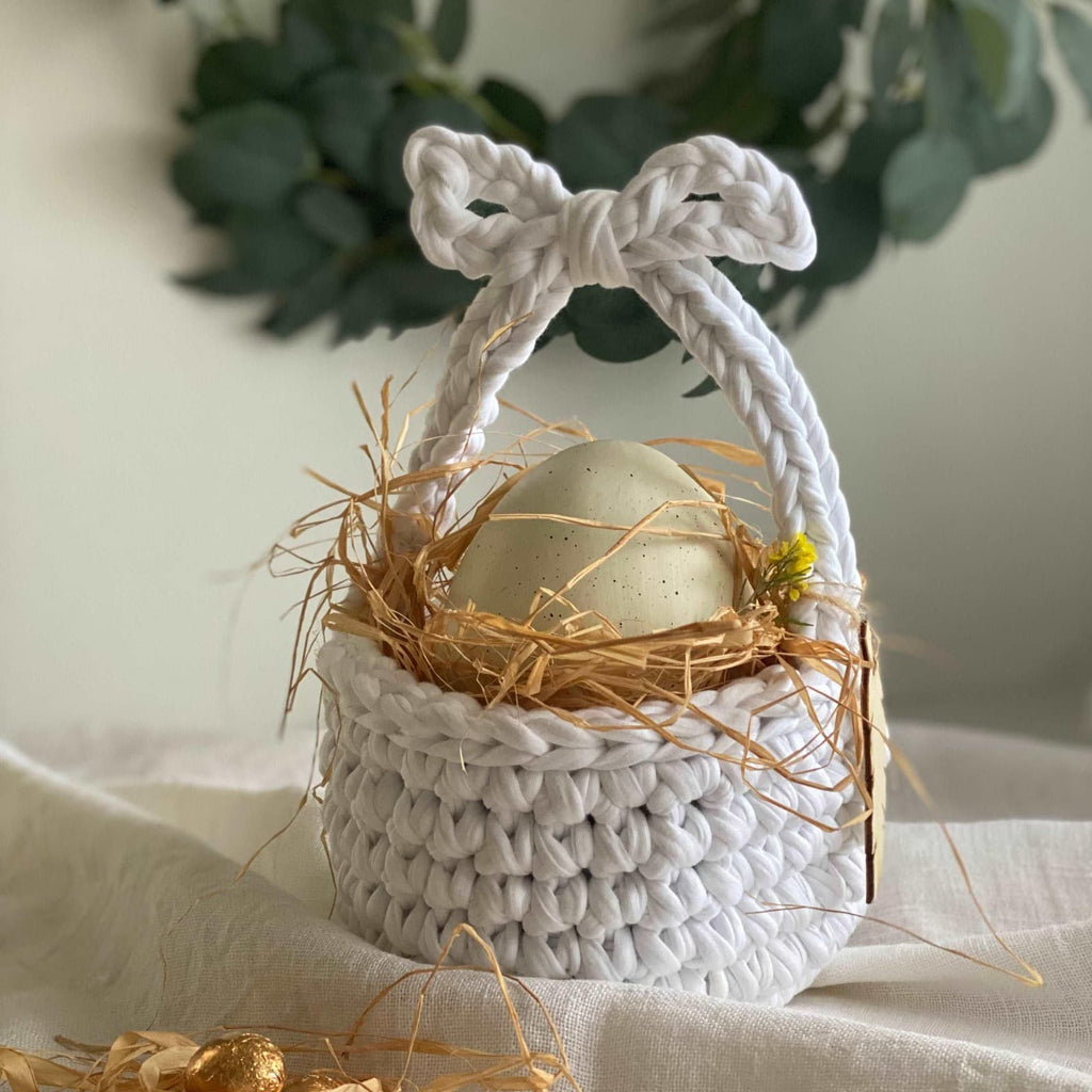 Gehäkelter Osterkorb - Eierkorb zu Ostern