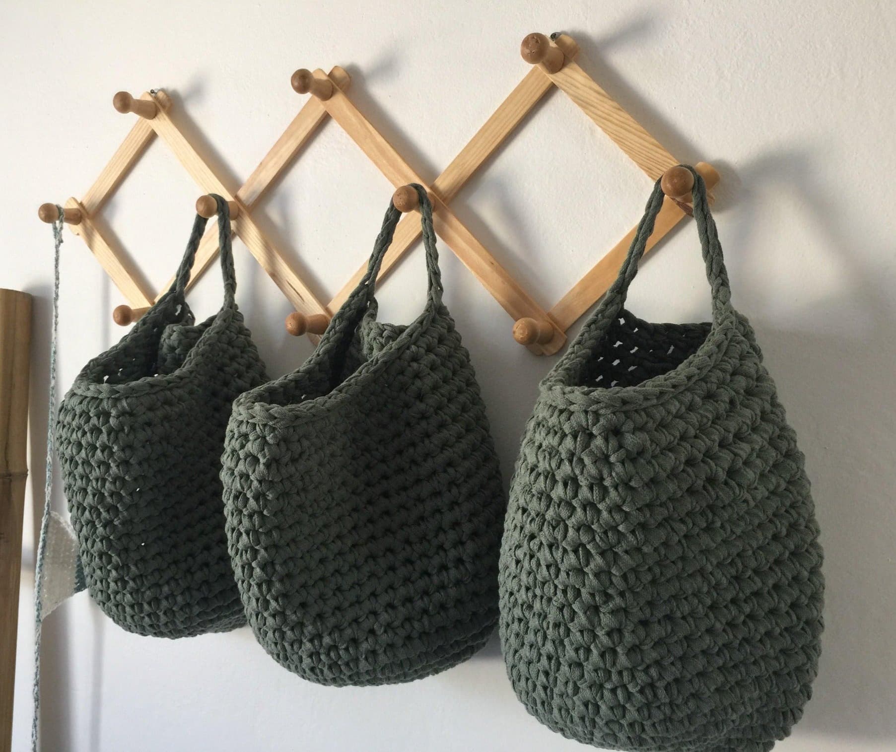 Häkelaufbewahrungstaschen, moderne Hängekörbe, Organizer für Zuhause