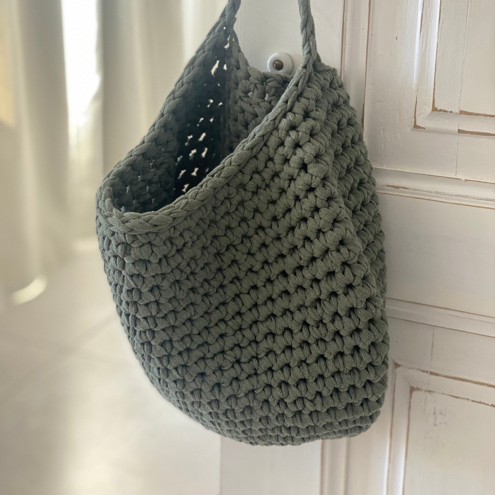 Crochet Storage Bags, Modern Hanging Baskets, Home Organizer