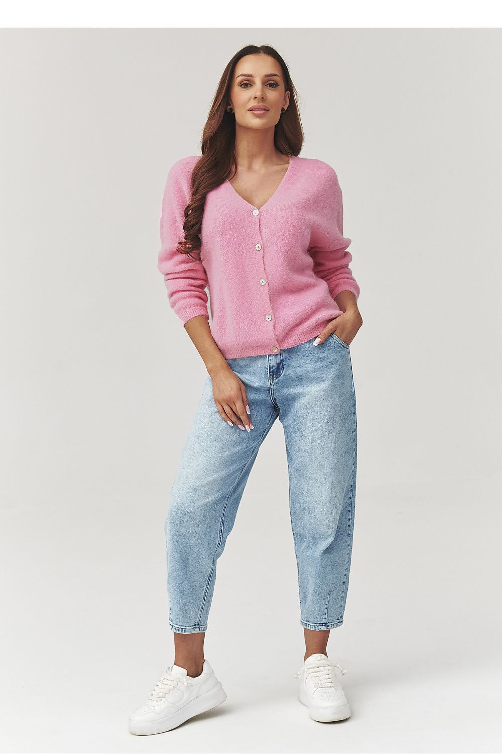 Cardigan model 223255 Makadamia