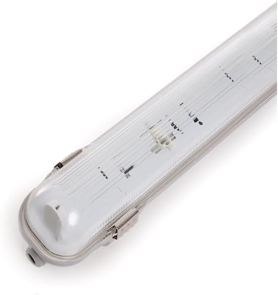 Kit de Luz LED conectável à prova de água IP65: 1 tubo LED ABS/PC de 1500 mm com clipes em aço inoxidável