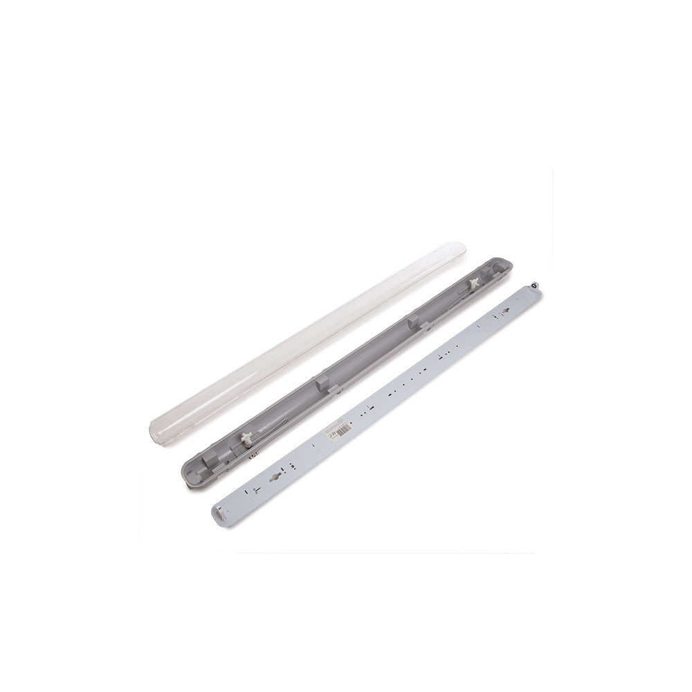 Kit de Luz LED conectável à prova de água IP65: 1 tubo LED ABS/PC de 1500 mm com clipes em aço inoxidável