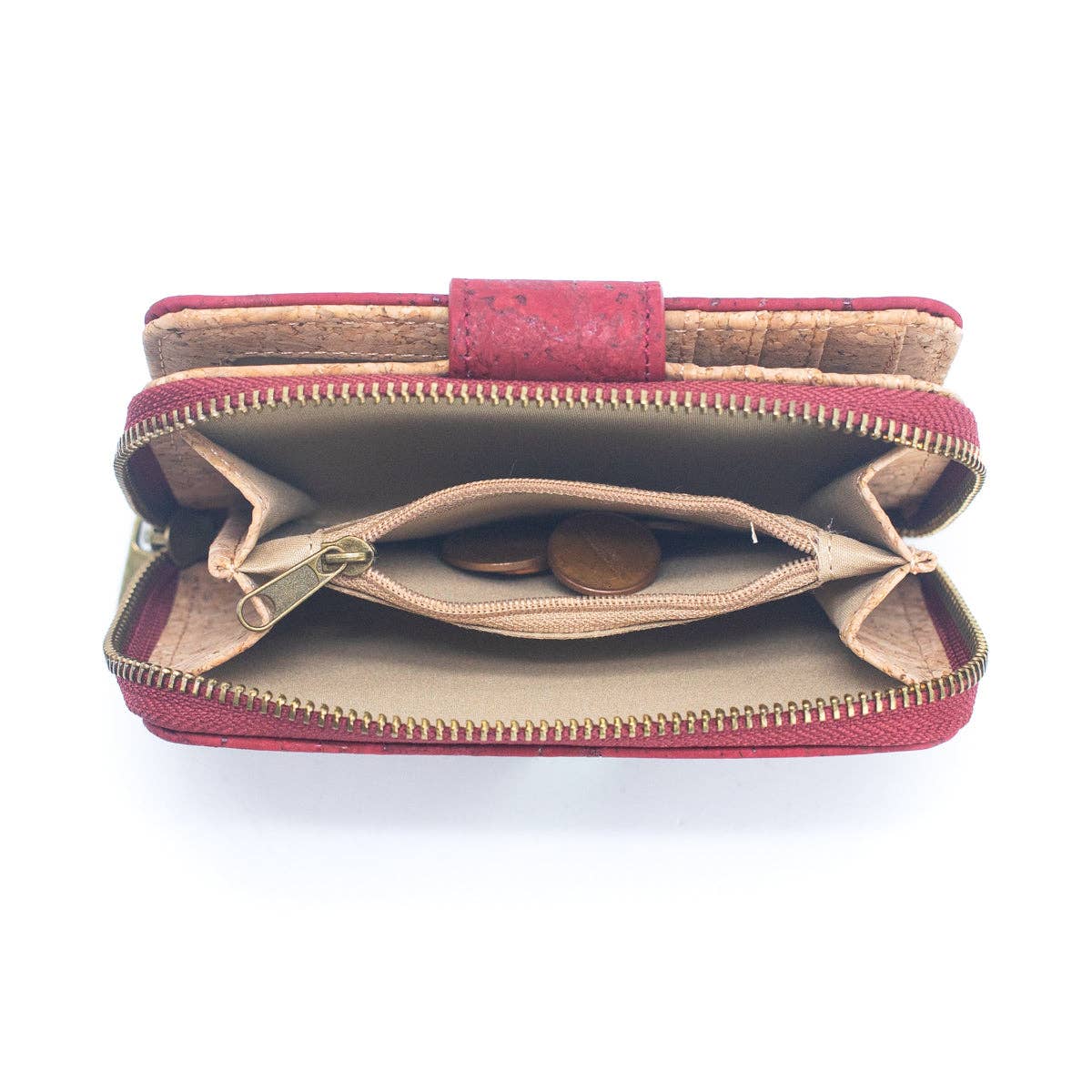 Cartera de mujer de corcho natural con protección antirrobo RFID BAG-2269