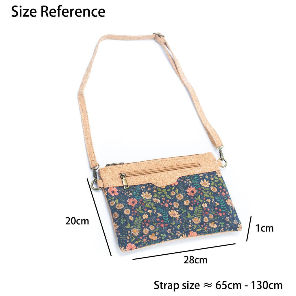 Corcho natural con diseño estampado - Bolso de bandolera y cartera de mano para mujer BAG-2248