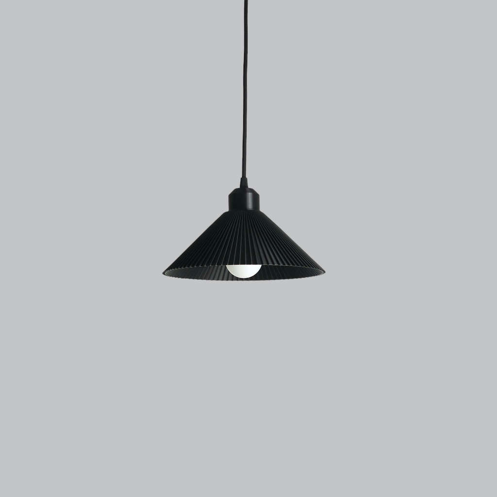 Candeeiro Pendente "Colt", Preto/Rosquinho de Teto Preto/Cabo Preto