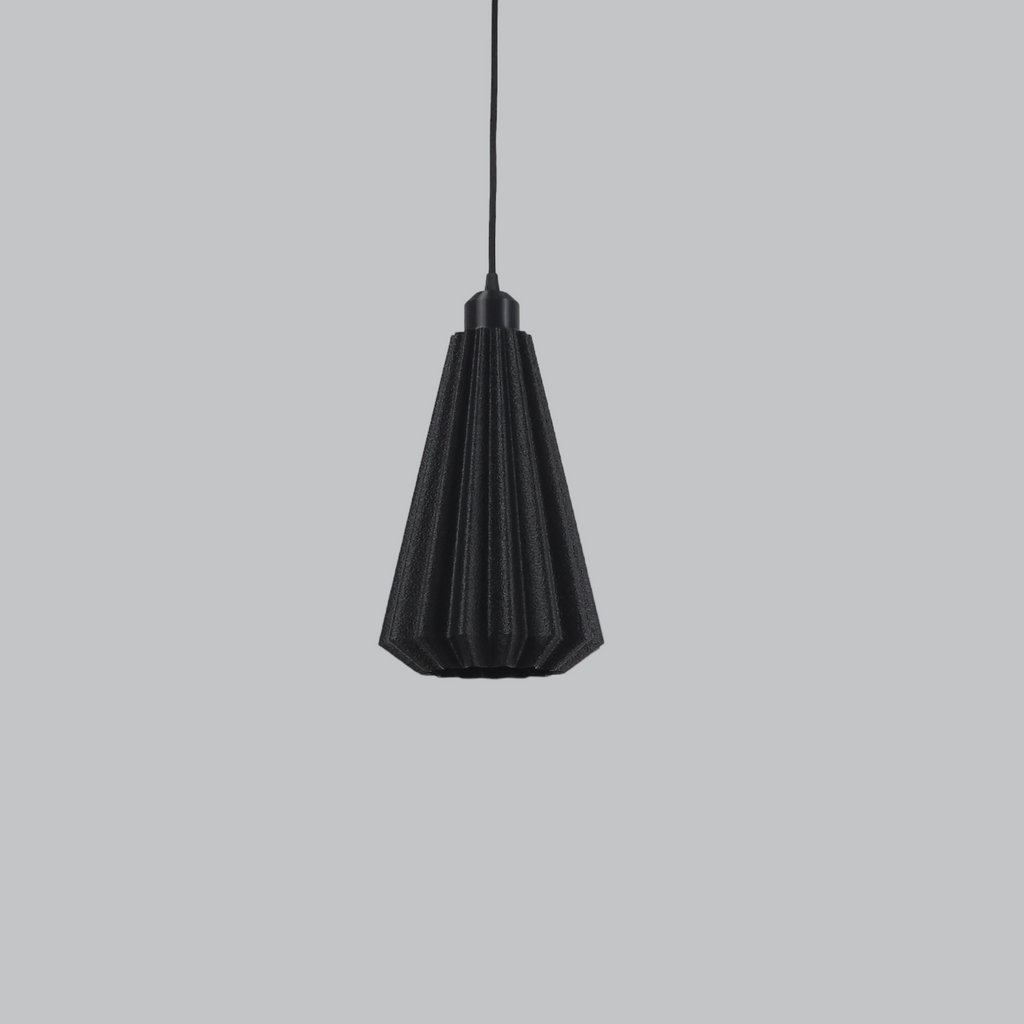 Candeeiro Pendente "Lindor", Preto/Rosquinho de Teto Preto/Cabo Preto
